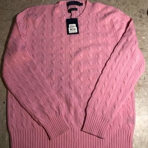 NWT  polo Ralph Lauren 100% cashmere pink sweater